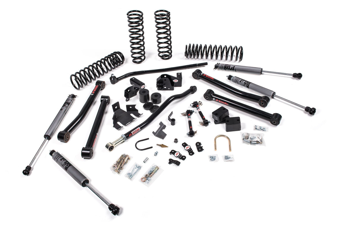 JKS 2007-2018 Fits Jeep Wrangler JK J-Konnect 4Dr 3.5in System W, JSpec Shocks, Fits 2007-2018 Jeep Wrangler JK JSPEC113K
