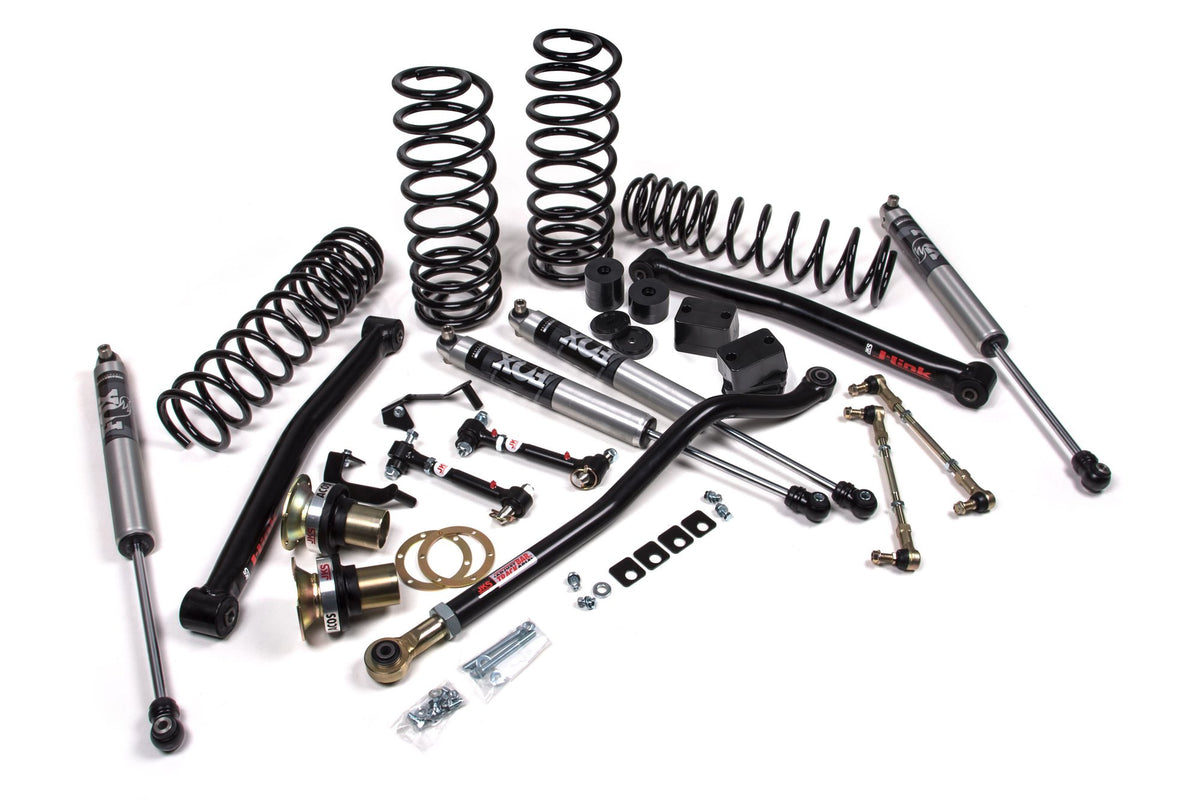 JKS 2018-2024 Fits Jeep Wrangler JL J-Lander 3.5" 4Dr W, FOX 2.0 Performance Shocks, HD Rate Coils, Fits 2018-2024 Jeep Wrangler JL JSPEC130KFP