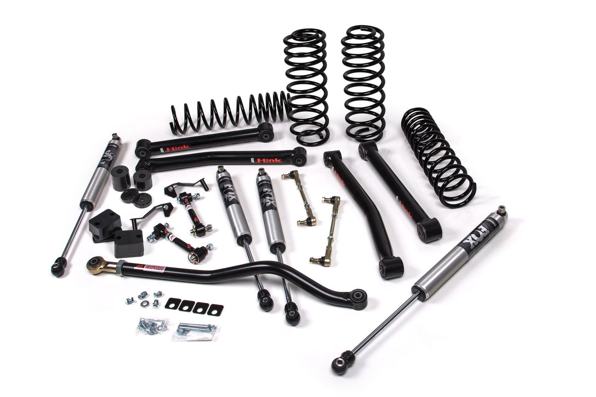 JKS 2018-2024 Fits Jeep Wrangler JL J-Konnect 3" 2Dr W, FOX 2.0 Performance Series Shocks, HD Rate Coils, Fits 2018-2024 Jeep Wrangler JL JSPEC146KFP