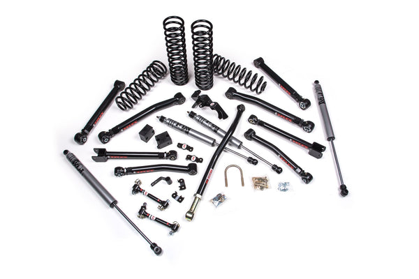 JKS 2007-2018 Compatible With Jeep Wrangler JK J-Krawl 4Dr 2.5in System W, Fox Adventure Series Shocks, Fits 2007-2018 Jeep Wrangler JK JSPEC149KFA