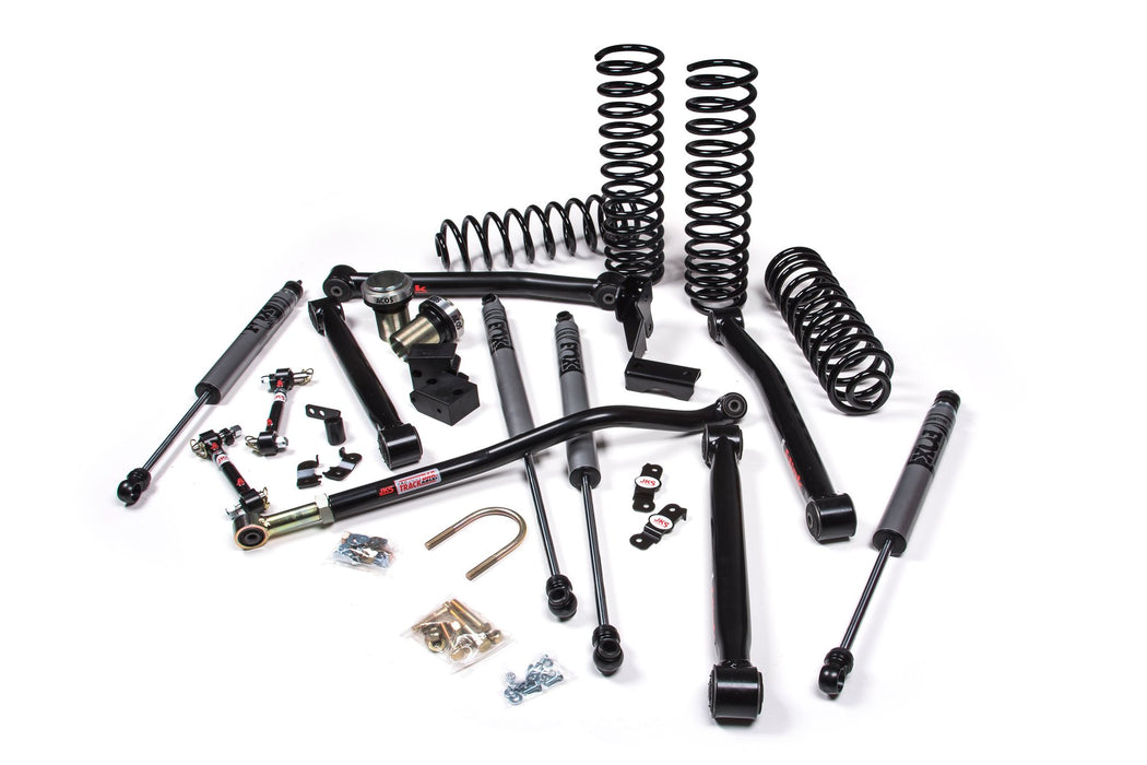 JKS JSPEC154KFR 2007-2018 compatible with Jeep Wrangler (JK) J-Lander 3.5in 4Dr w/Fox 2.0 Performance Series R/R Shocks