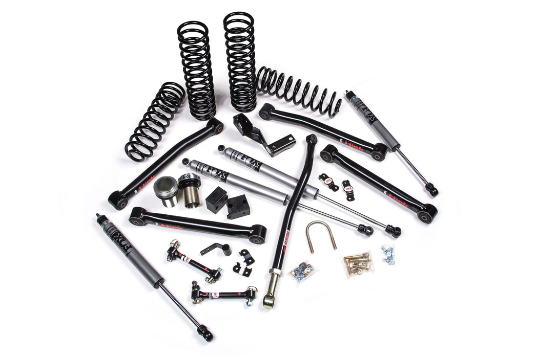 JKS JSPEC154KFR 2007-2018 compatible with Jeep Wrangler (JK) J-Lander 3.5in 4Dr w/Fox 2.0 Performance Series R/R Shocks