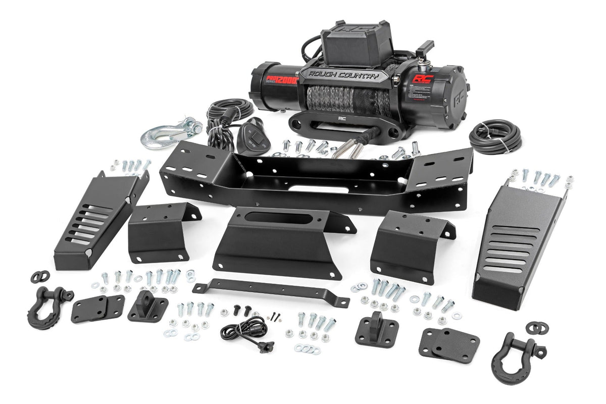 Rough Country Hidden Winch Mount 12000S Fits toyotaTundra 2WD/4WD (2022-2023) 72004