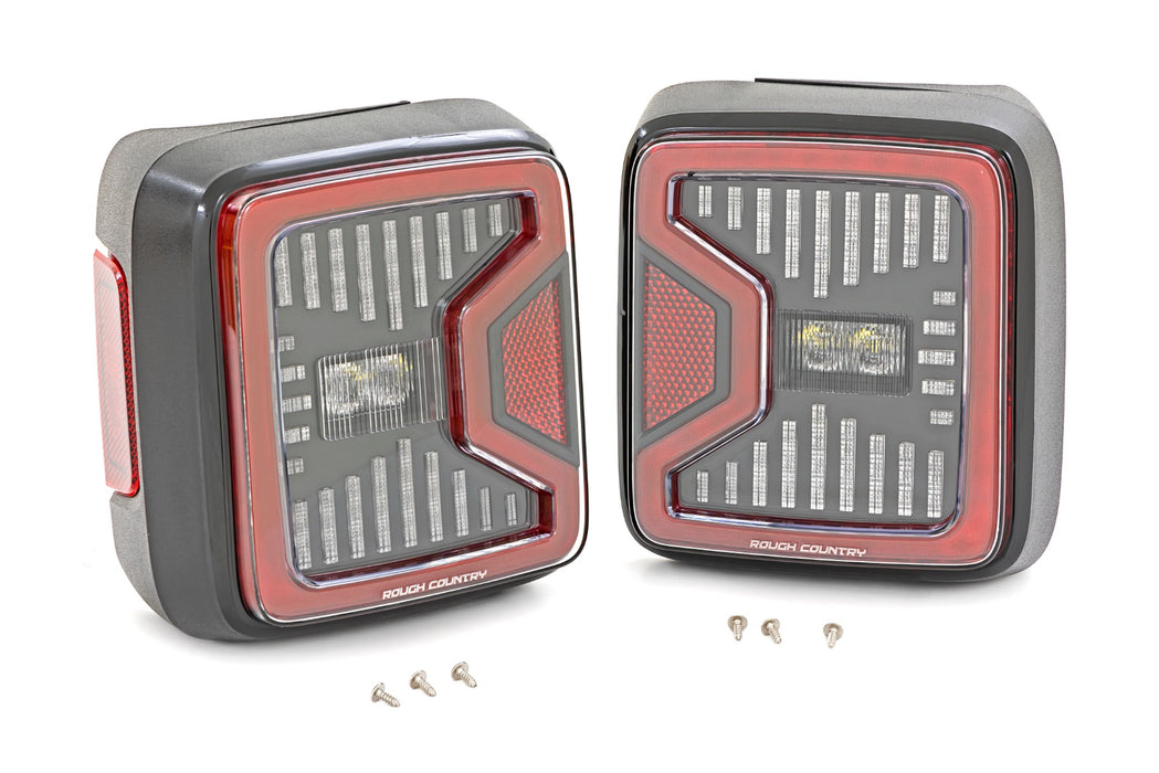 Rough Country Led Tail Light compatible with Jeep Wrangler Jl 4Wd (2018-2023) RCH5900