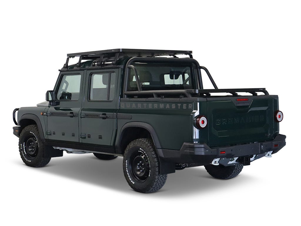 Front Runner Ineos Grenadier Quartermaster (2023-Current) Roller Tonneau Cover Slimline II Load Bed Rack Kit KRIG005T