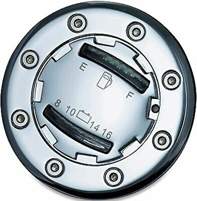 Kuryakyn Informer LED Fuel & Battery Gauge Chrome 7282