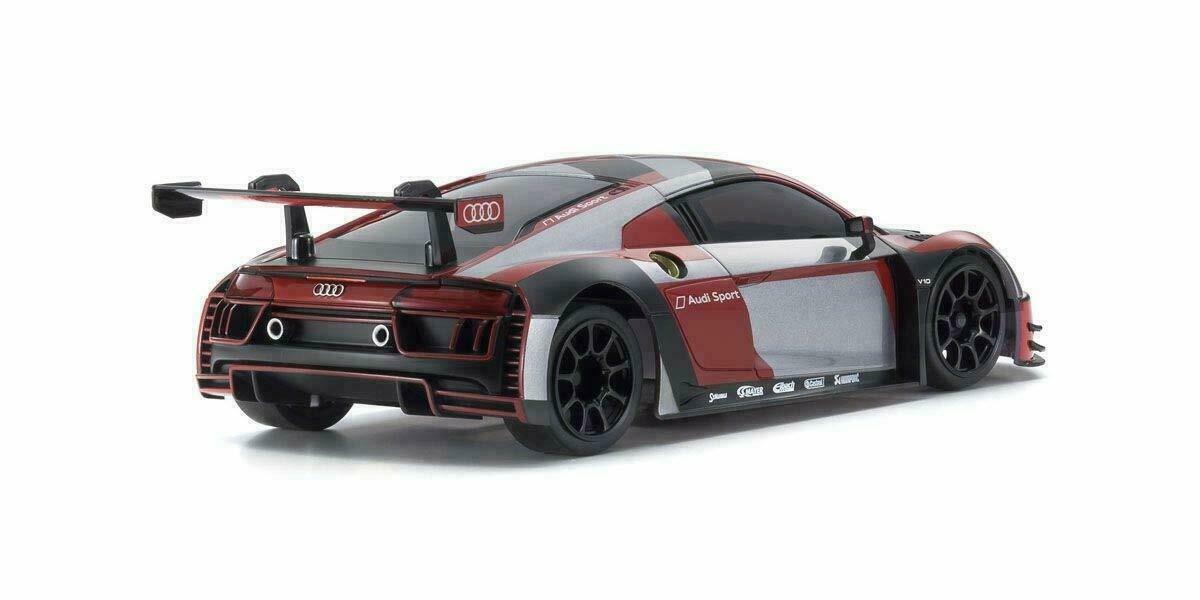 Kyosho New Mini-Z Rwd Rc Readyset Audi R8 Lms 2016 Gray/Red Touring Car 32323Rgb 32323RGB