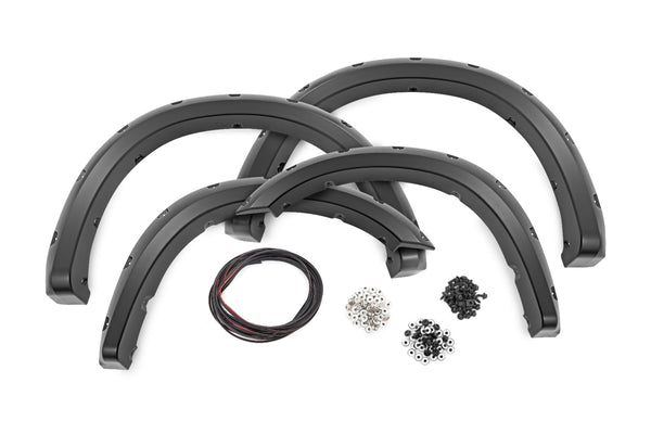 Rough Country Traditional Pocket Fender Flares Fits RAM 2500/3500 2WD/4WD (20-23) F-D10917A
