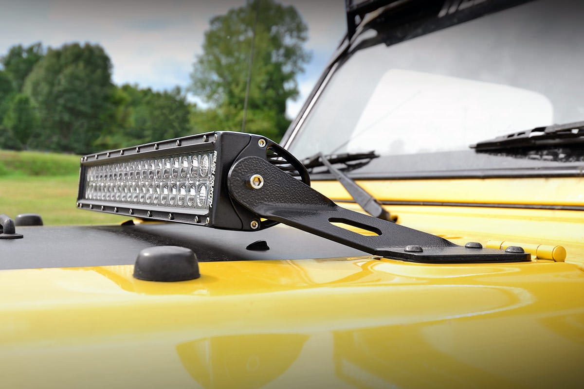Rough Country Led Light Mount Hood 20" Fits Jeep Wrangler Tj 4WD (1997-2006) 70210