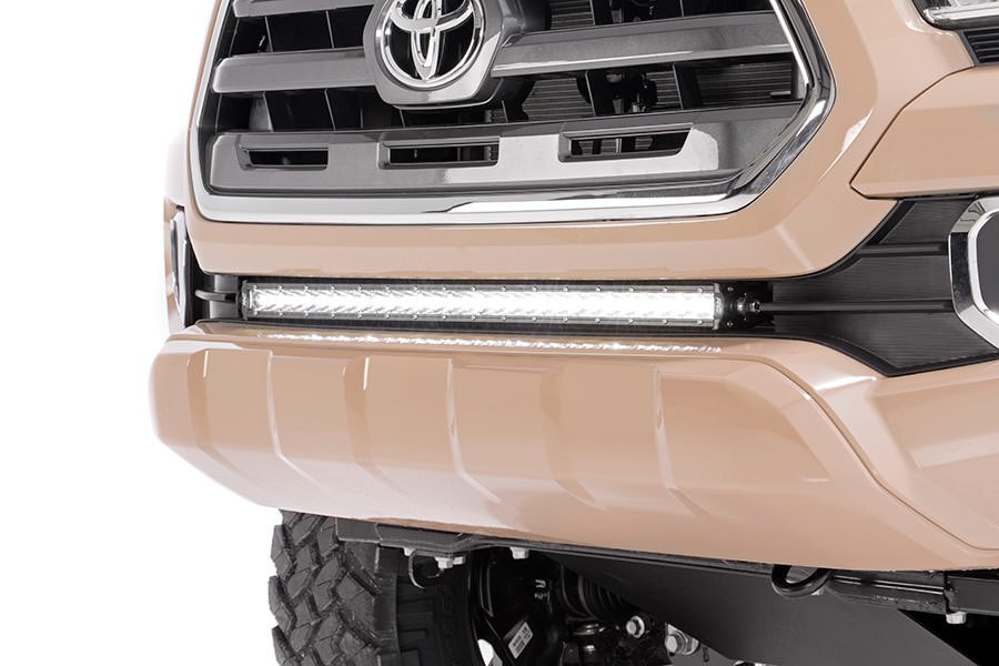 Rough Country LED Light Kit Lower Grille Mount 30" Black Single Row Fits toyotaTacoma (16-23)