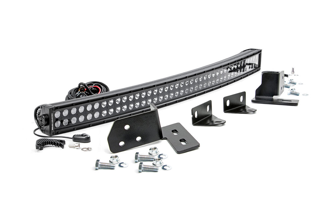 Rough Country Led Light Bumper Mount 40" Black Dual Row Ford F-250 Super Duty (11-16) 70682