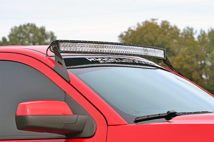 Rough Country Led Light Mount Upper Windshield 54" Curved Chevy/fits gmc Suv 1500 (15-20) 70514B