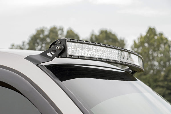 Rough Country Led Light Mounts Upper Windshield 54" Curved Fits Chevy/GMC 1500 (99-06 & Classic) 70539