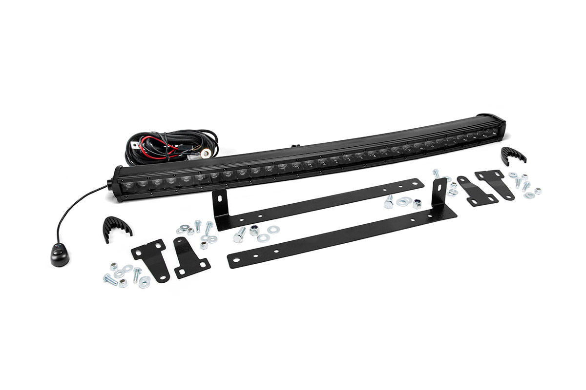 Rough Country Led Light Kit Grille Mount 30" Black Single Row Fits Ford F-150 (09-14) 70661