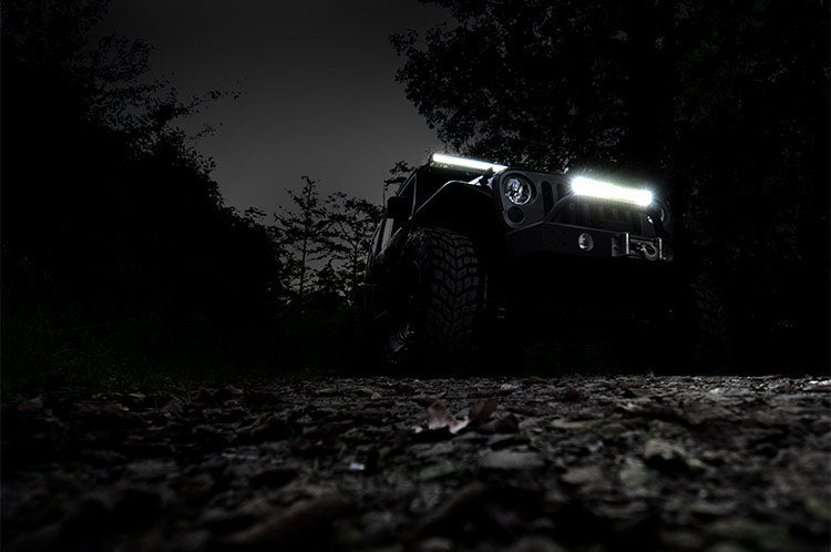 Rough Country Chrome Series Led Light 20 Inch Dual Row White Drl 70920D