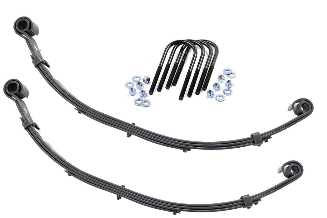 Rough Country Rear Leaf Springs 4" Lift Pair compatible with Jeep Cj 7 4Wd (1982-1986) 8020Kit