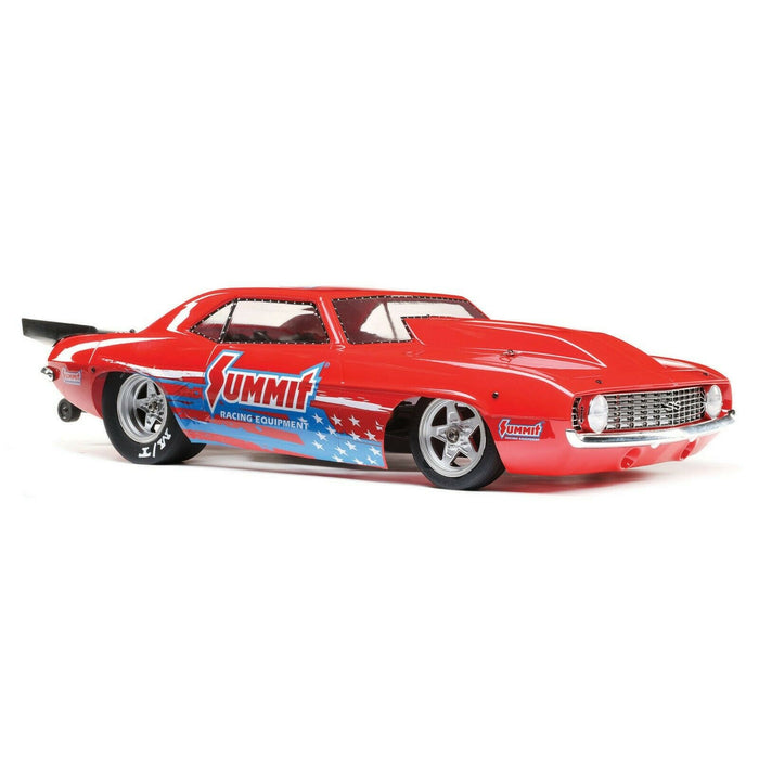 Losi 1/10 '69 Camaro 22S No Prep RC Drag Car Brushless 2 Wheel Drive RTR Battery and Charger Not Included Summit Red LOS03035T1 Cars Elec RTR 1/10 On-Road