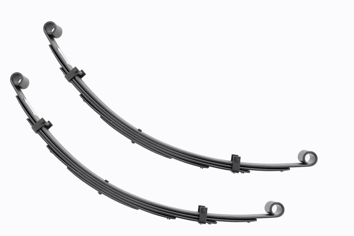 Rough Country Front Leaf Springs 4" Lift Pair Fits toyotaLand Cruiser FJ40 (64-80) 8041KIT