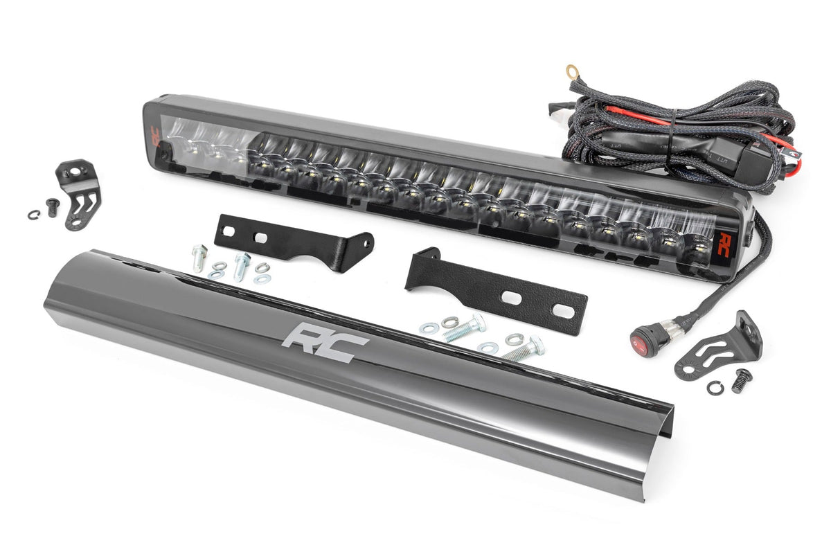 Rough Country Led Light Bumper Mount 20&Quot; Spectrum Dual Row Fits Jeep Grand Cherokee Wk2 (11-20) 80773