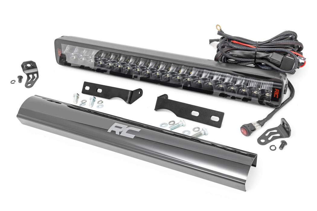 Rough Country Led Light Bumper Mount 20&Quot; Spectrum Dual Row compatible with Jeep Grand Cherokee Wk2 (11-20) 80773