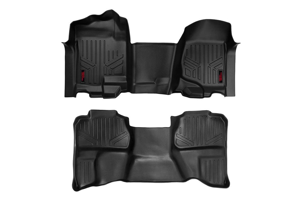 Rough Country Floor Mats Fr & Rr Ov Hump Ext Cb Chevy/fits gmc 1500/2500Hd (07-14) M-21072