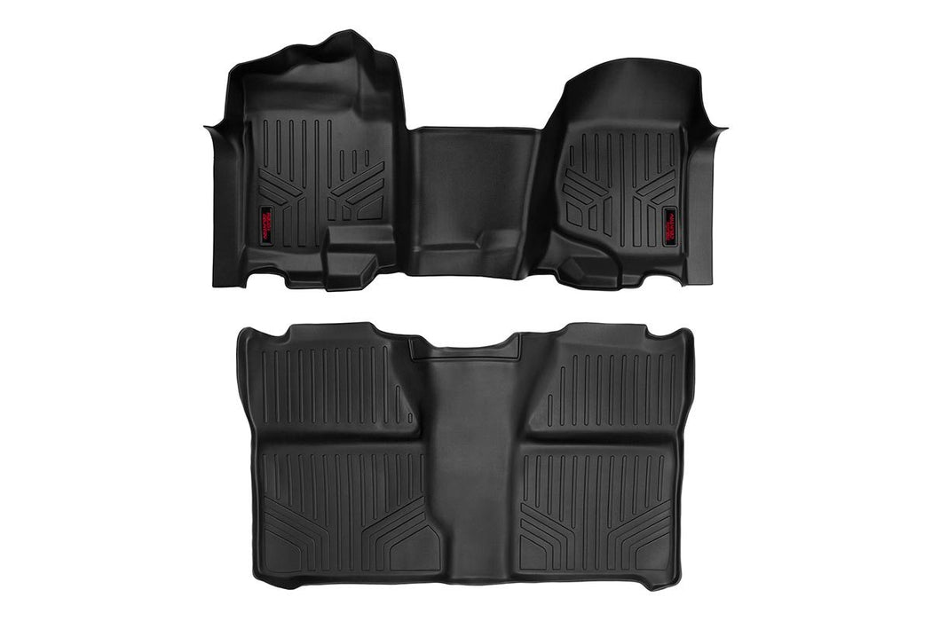 Rough Country Floor Mats Fr & Rr Ov Hump Crew Chevy/fits gmc 1500/2500Hd (07-14) M-21073