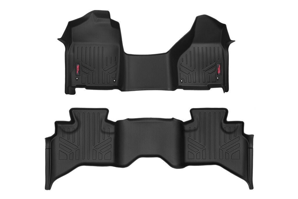 Rough Country Floor Mats One Piece Fr & RrQuad Cab Fits RAM 1500 2WD/4WD (12-18 & Classic) M-31312