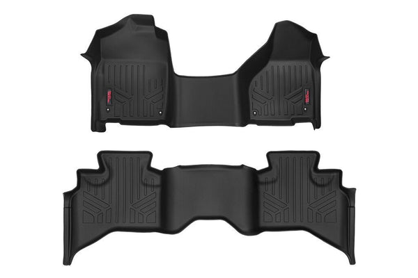 Rough Country Floor Mats One Piece Fr & RrQuad Cab Fits RAM 1500 2WD/4WD (12-18 & Classic) M-31312