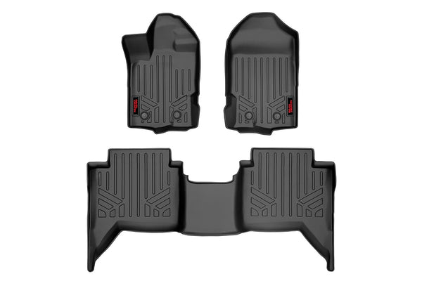 Rough Country Floor Mats Fr & Rr Fits Ford Ranger 2WD/4WD (2019-2023) M-51002