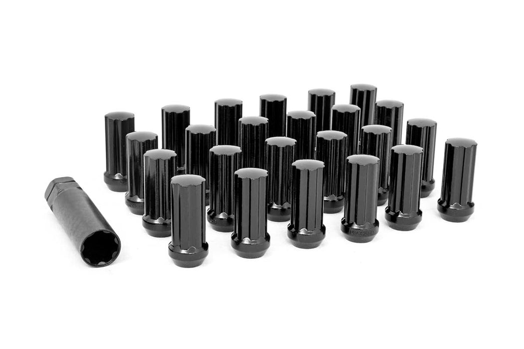 Rough Country M14 X 1.5 Lug Nut Set Of 24 Black 142032BLK