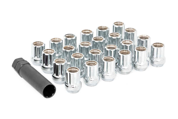 Rough Country Lug Nut Set M12X1.25 24 Qty Chrome Open End Fits Suzuki Samurai, Nissan Pathfinder & more (1986-2026) 1212524CHOE