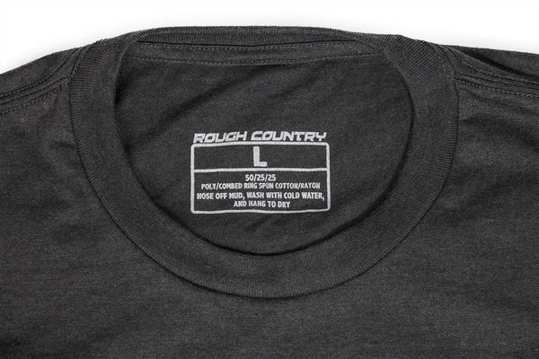 Rough Country T-Shirt Horizontal Tread Grey Md 84077MM