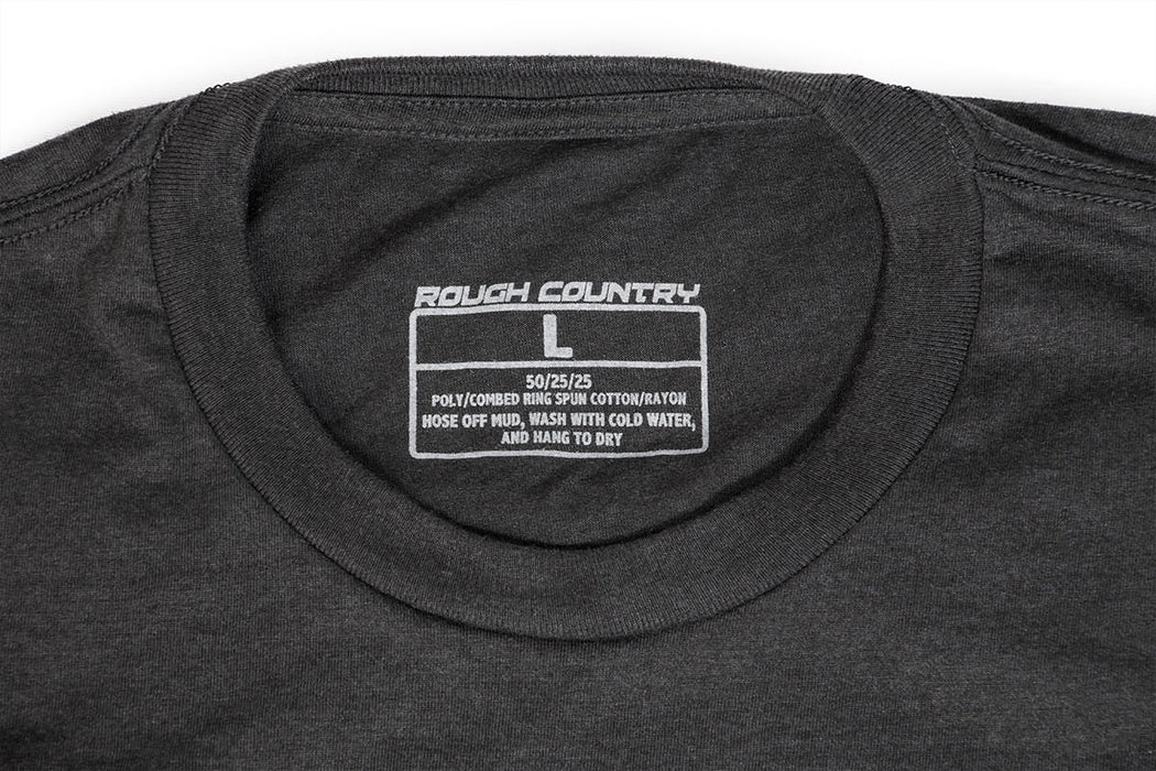 Rough Country T-Shirt Horizontal Tread Grey Sm 84077SM