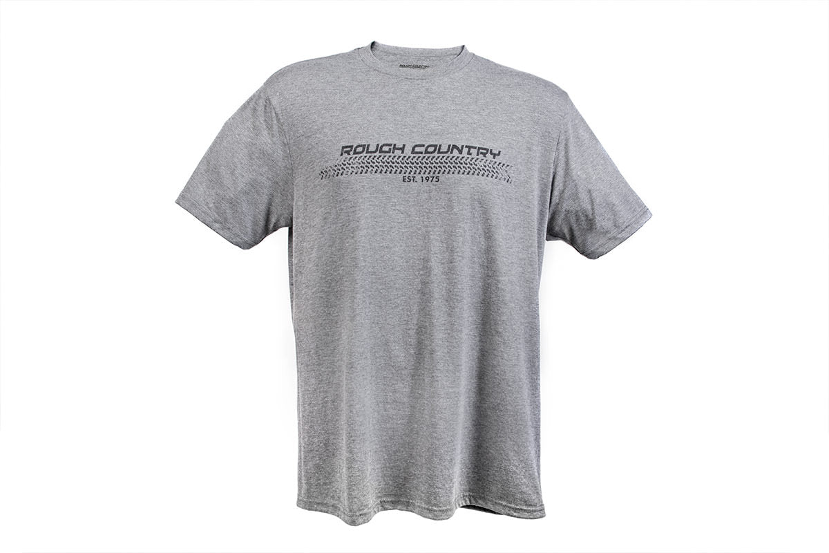 Rough Country T-Shirt Horizontal Tread Grey Xl 84077XL