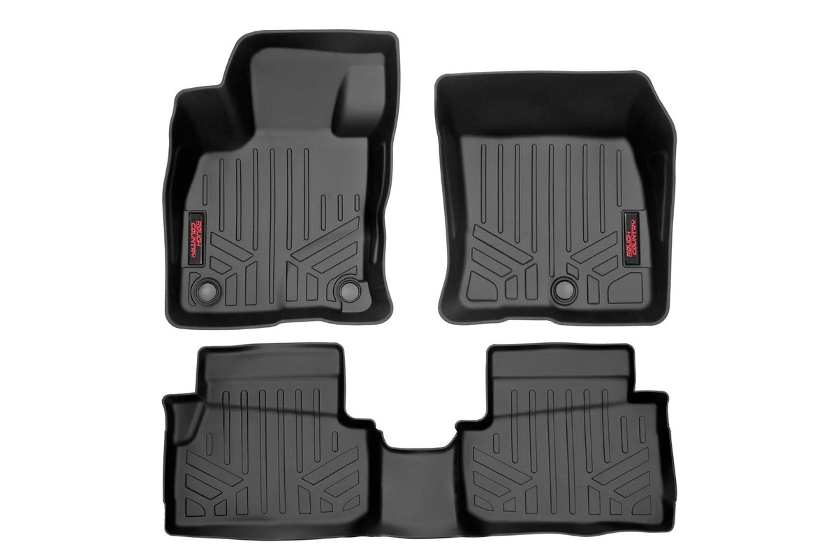 Rough Country Floor Mats Front And Rear Fits Ford Maverick 2WD/4WD (2022-2023) M-51100