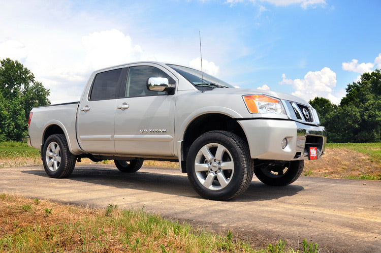 Rough Country 2 Inch Leveling Kit Red Spacers Compatible with Nissan Titan 2Wd/4Wd (04-23) 863RED