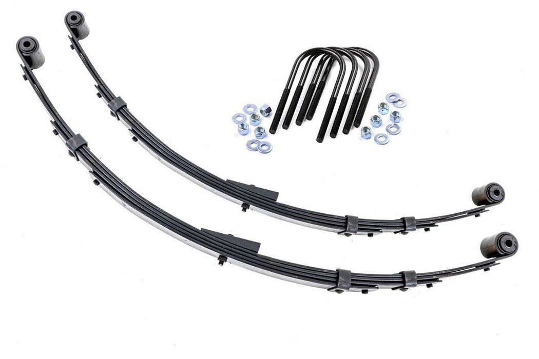 Rough Country Rear Leaf Springs 4" Lift Pair compatible with Jeep Wrangler Yj 4Wd (87-95) 8011Kit