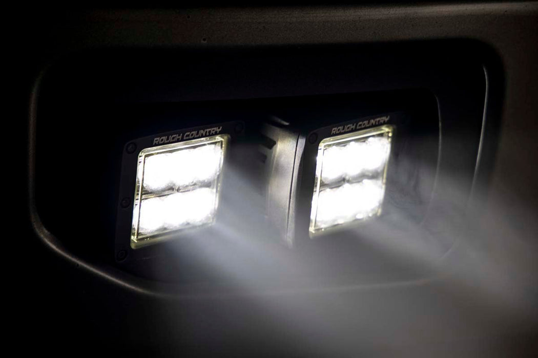 LED Light | Fog Mount | Dual 2" Black Pairs | SAE | Ford F-150 (15-17)
