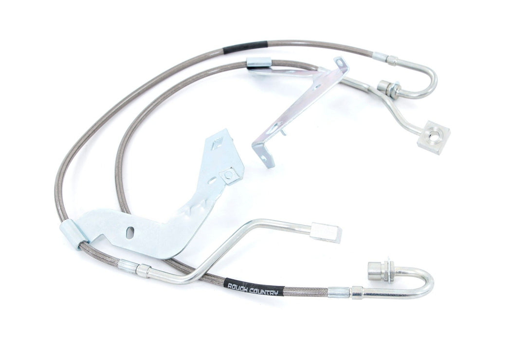 Rough Country Brake Lines Stainless Front Ford F-250/F-350 Super Duty (17-23) 89709