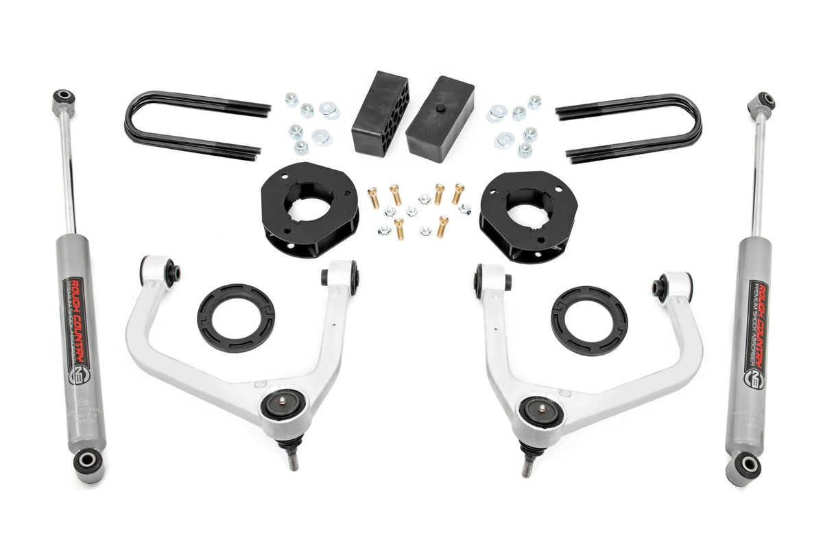 Rough Country 3.5 Inch Lift Kit Mono Leaf Rear Fits GMC Sierra 1500 2WD/4WD (19-23) 28830