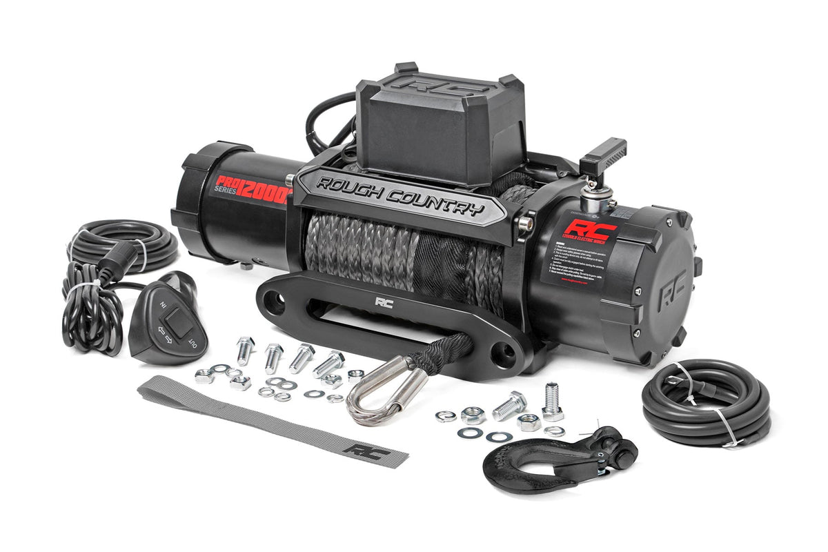 Rough Country 12000-Lb Pro Series Winch Synthetic Rope PRO12000S