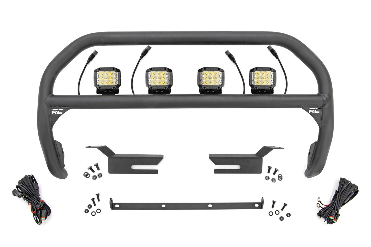 Rough Country Nudge Bar 3 Inch Wide Angle Led (X4) Fits Ford Bronco 4WD (21-23) 51050