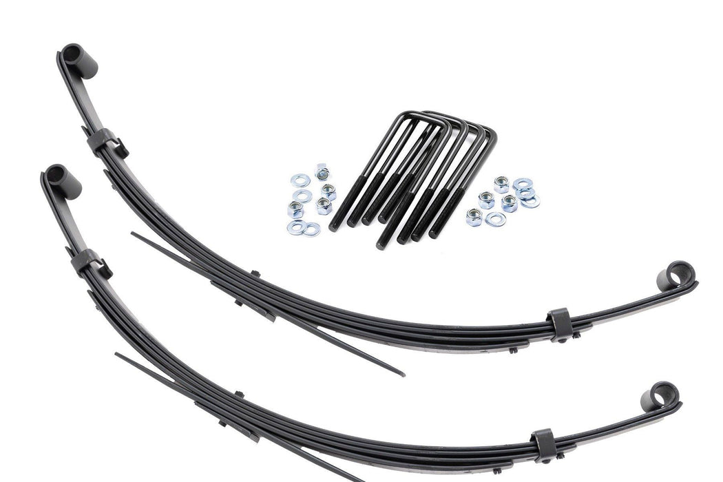 Rough Country Rear Leaf Springs 3" Lift Pair Fits toyotaTruck 4WD (1979-1985)