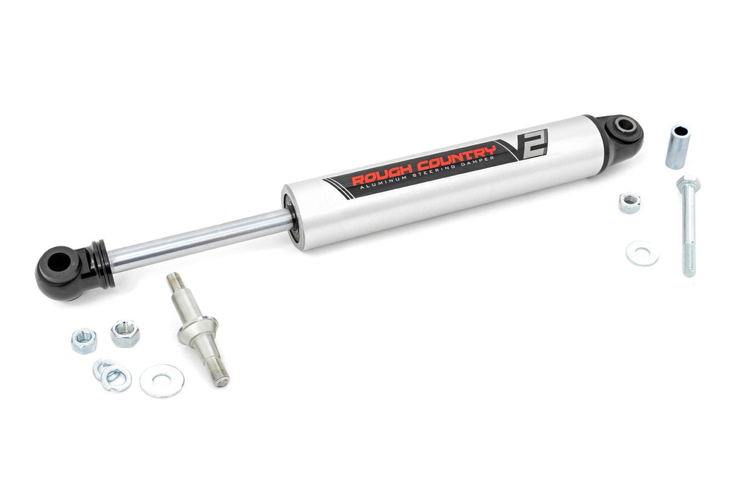 Rough Country V2 Steering Stabilizer Multiple Makes & Models (Chevy/fits gmc/compatible with Jeep) 8731770