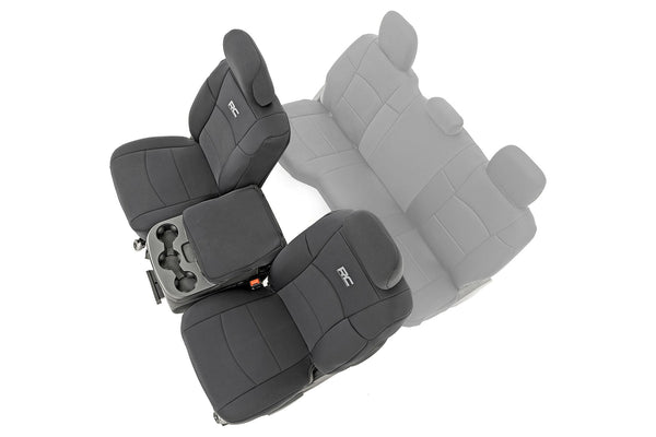 Rough Country Seat Covers Bucket Seats Fr Fits RAM 2500 2WD/4WD (2019-2023) 91042