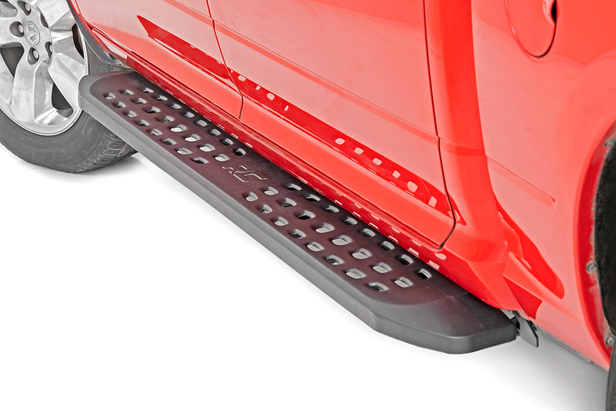 Rough Country Rpt2 Running Boards Crew Cab Black Fits RAM 1500 (19-23)/1500 Trx (21-23) 44004