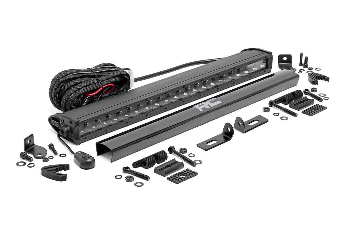 Rough Country Led Light Kit Bumper Mount 20" Black Single Row Fits Ford Ranger (19-23) 70815