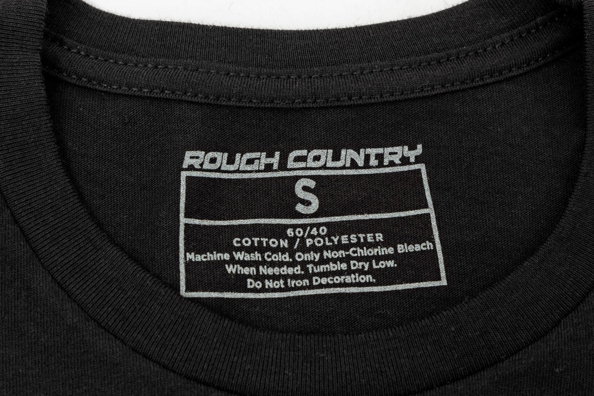 Rough Country T-Shirt Rc Lines Black Lg 84096LG