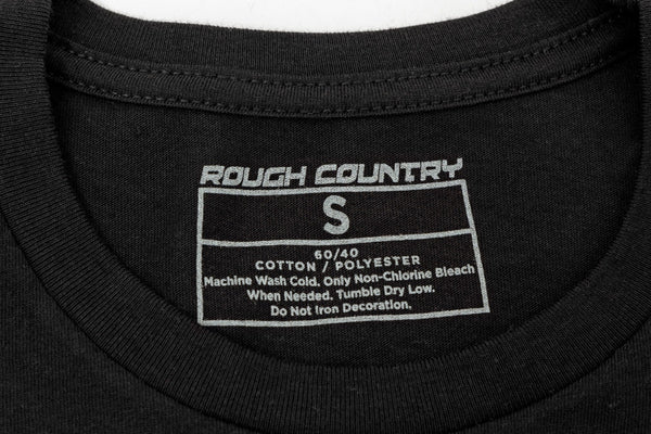 Rough Country T-Shirt Rc Lines Black Lg 84096LG