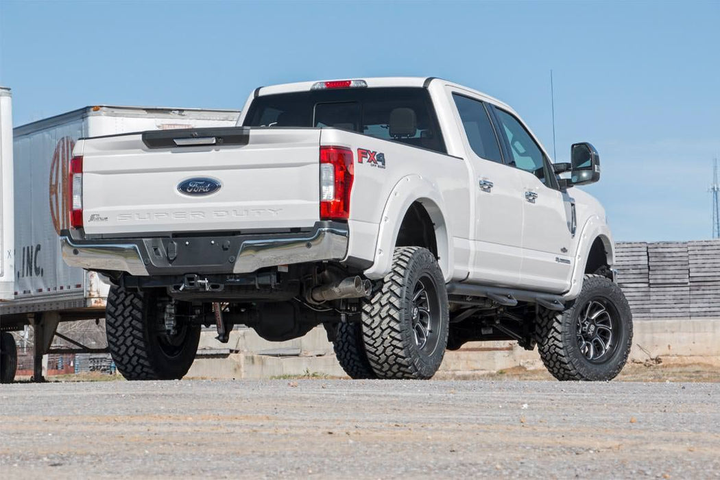 Rough Country Pocket Fender Flares Um Agate Black Ford F-250/F-350 Super Duty (17-22) F-F21112-UM